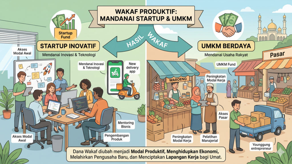 Wakaf untuk Modal UMKM dan Startup: Hukum dan Mekanismenya