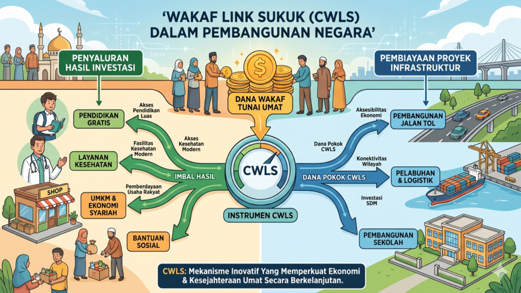 Peran Strategis Cash Waqf Linked Sukuk (CWLS) bagi Negara