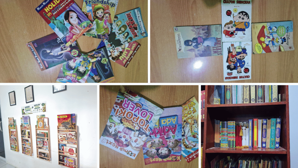 wakaf buku di rumah wakaf yacinta