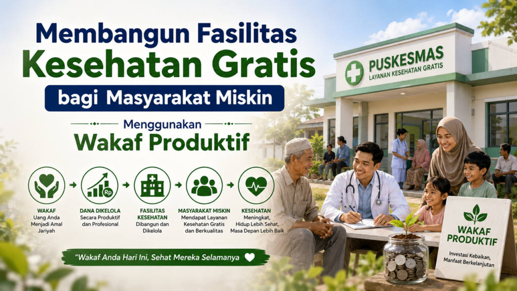 Fasilitas Kesehatan Gratis Lewat Wakaf Produktif