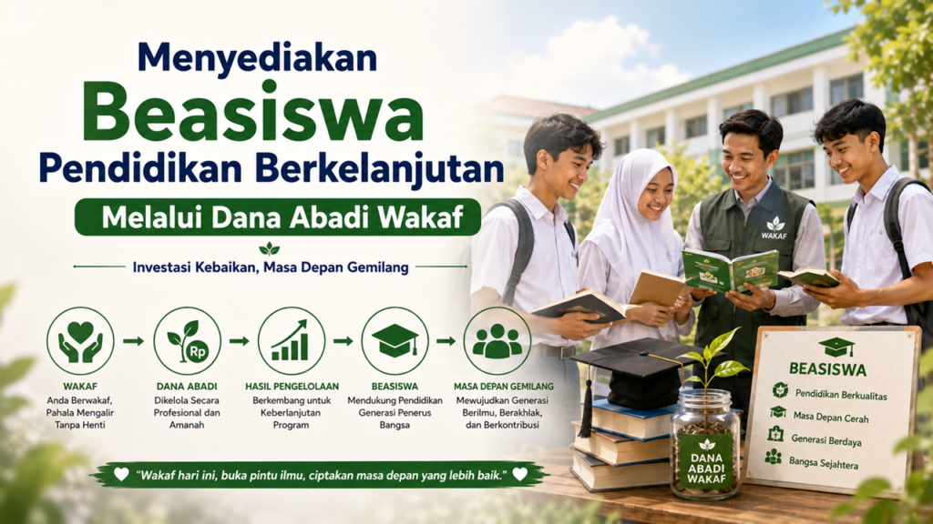 Beasiswa Pendidikan Berkelanjutan Lewat Wakaf