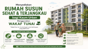 Rumah Susun Sehat dan Terjangkau Lewat Wakaf Tunai